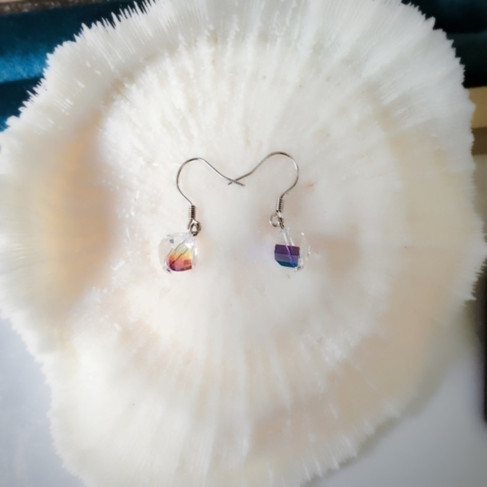 Sterling silver Swarovski Dangle  Earrings